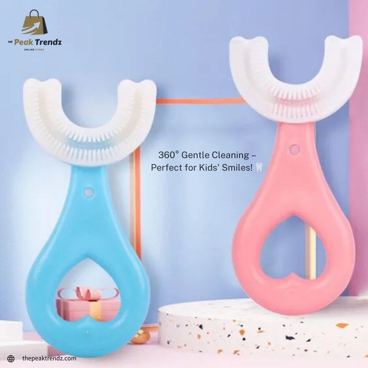 U-Shaped Toothbrush for Children 2 Pices